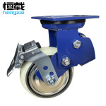 恒载6寸铁芯PU轮，带刹车