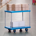 恒载双层单扶手手推车