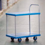 恒载双层单扶手手推车