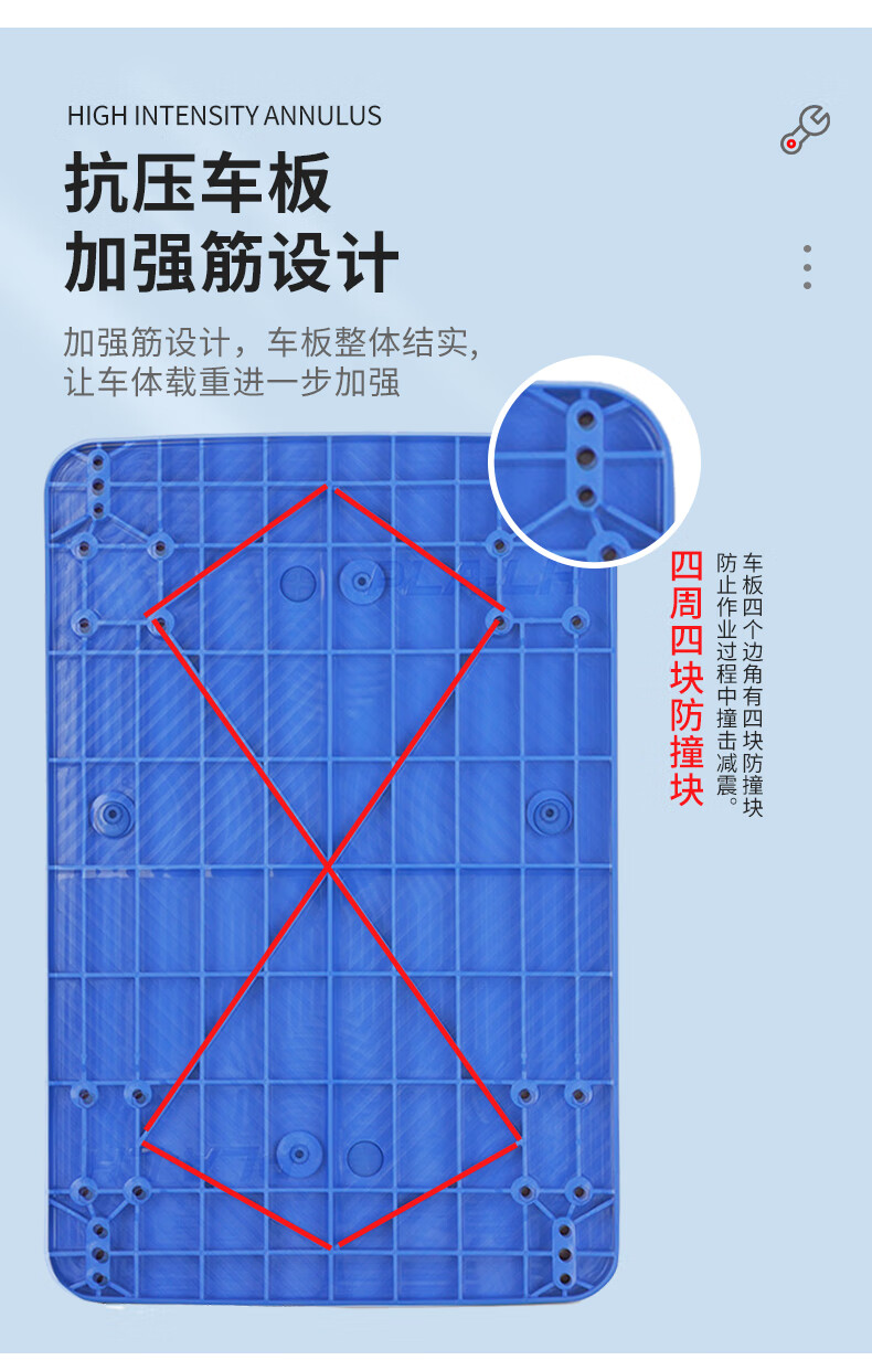 恒载双层单扶手手推车